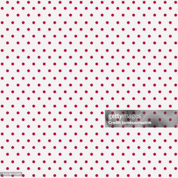 seamless white paper with pink dots - polka dot stock illustrations