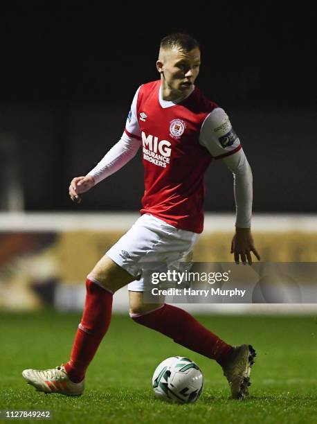 Dublin , Ireland - 25 February 2019; Jamie Lennon of St Patricks Athletic during the SSE Airtricity League Premier Division match between St...