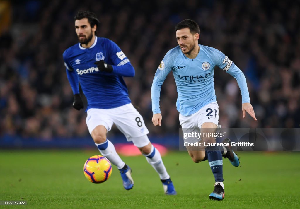Everton FC v Manchester City - Premier League