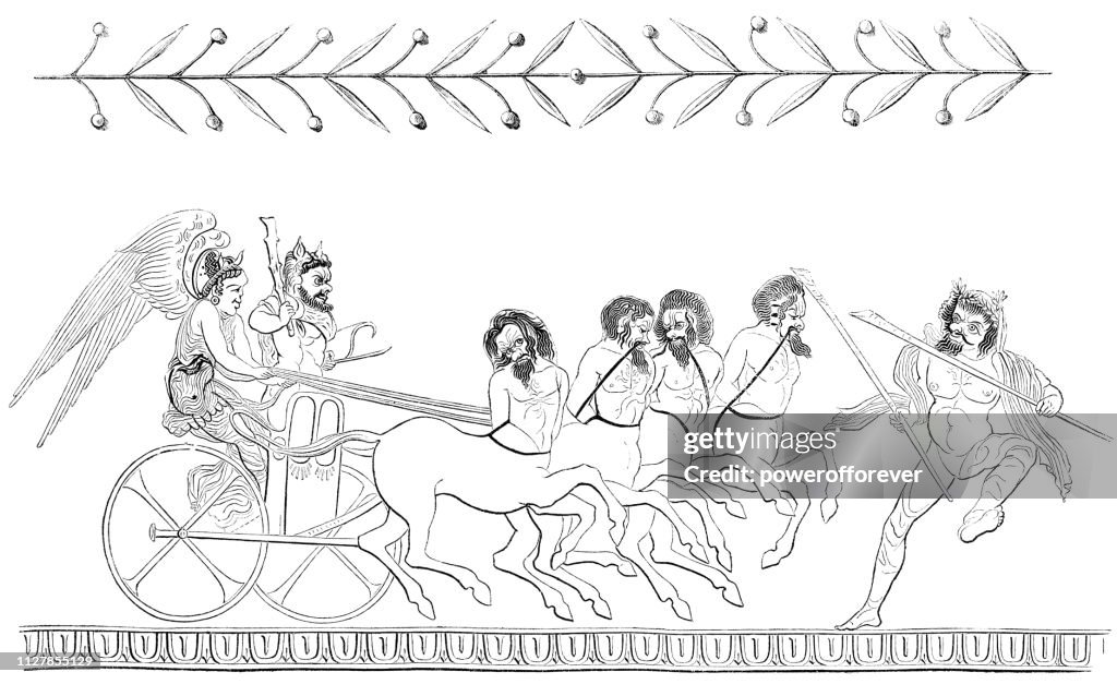 Ancient Greek Parody Depiction of "The Apotheosis of Heracles"