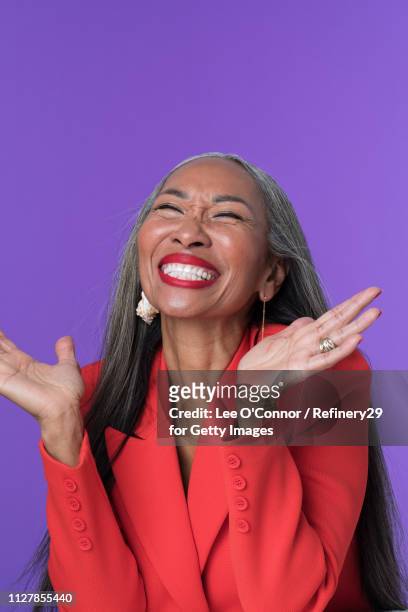 Portrait of Older Confident Woman Laughing