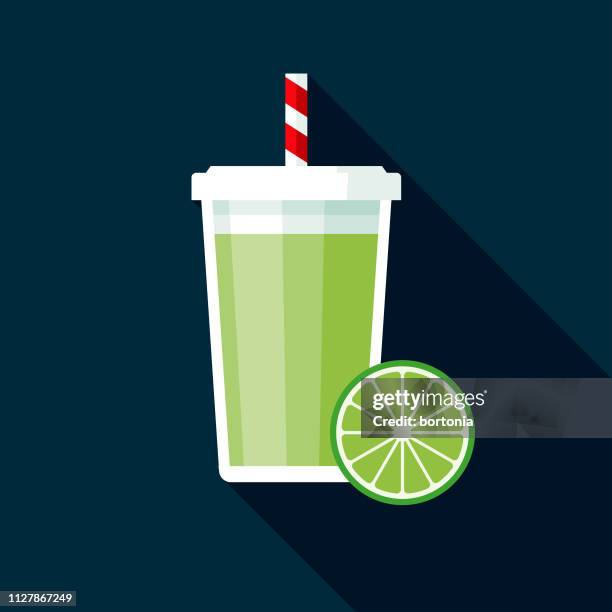lime smoothie icon - protein shake stock illustrations
