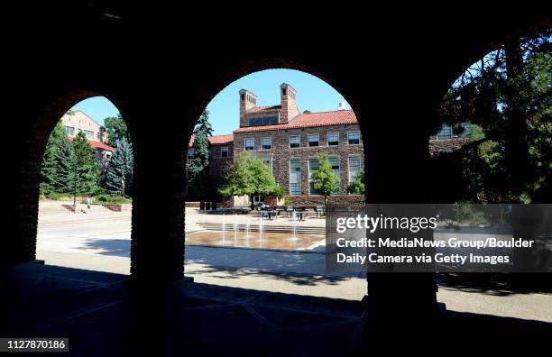 The Dalton Trumbo Fountain Area at CU.