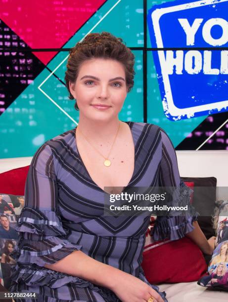 Camren Bicondova visits the Young Hollywood Studio on February 6, 2019 in Los Angeles, California.