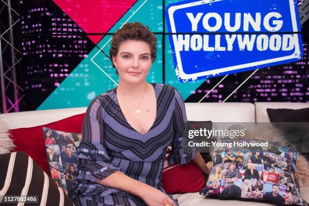 Camren Bicondova visits the Young Hollywood Studio on February 6, 2019 in Los Angeles, California.