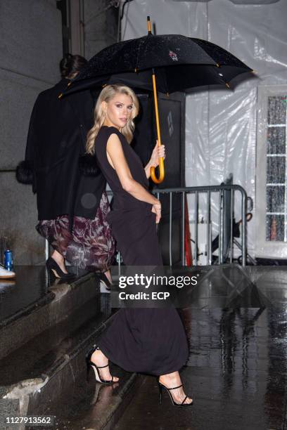 Charlotte McKinney at the amfAr Gala held at Cipriani Wall St on February 6, 2019 in New York City.