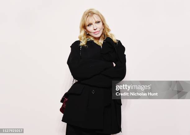 Courtney Love attends the Tom Ford FW 2019 Arrivals during New York Fashion Week: The Shows on February 06, 2019 in New York City.