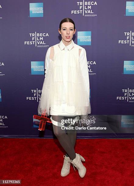 Actress Alexandra McGuinness attends the premiere of "Lotus Eaters" during the 2011 Tribeca Film Festival at SVA Theater on April 21, 2011 in New...