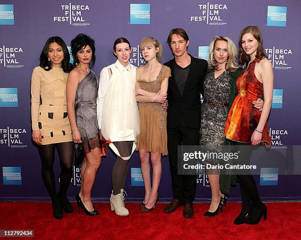 Actors Jai Choi, Katrena Rochell, Alexandra McGuinness, Antonia Campbell-Hughes, Benn Northover, Cynthia Fortune Ryan and Amber Anderson attend the...