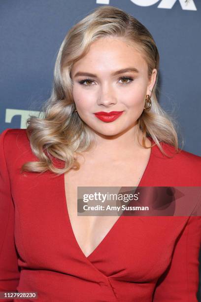 Natalie Alyn Lind attends the Fox Winter TCA at The Fig House on February 06, 2019 in Los Angeles, California.