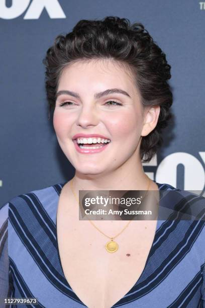 Camren Bicondova attends the Fox Winter TCA at The Fig House on February 06, 2019 in Los Angeles, California.