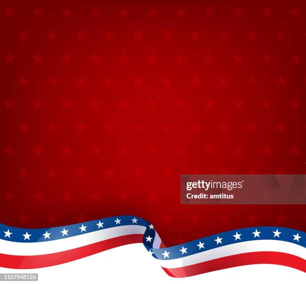 ilustraciones, imágenes clip art, dibujos animados e iconos de stock de cinta de patriotismo - fourth of july