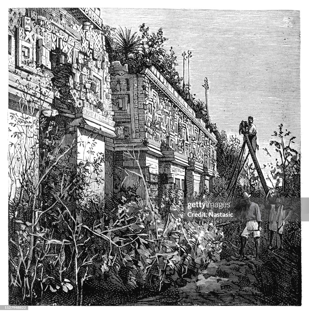 Facade from the Palace of the Governor in Uxmal