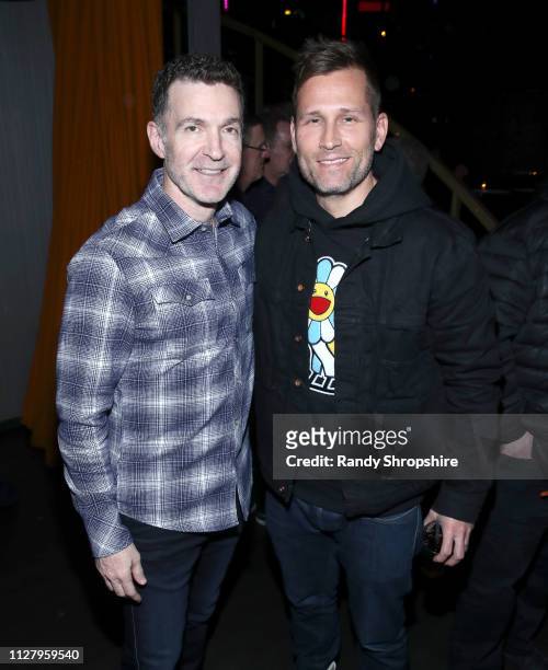 Ed Shapiro and Kaskade attend Reed Smith Grammy Party at Nightingale Plaza on February 06, 2019 in Los Angeles, California.