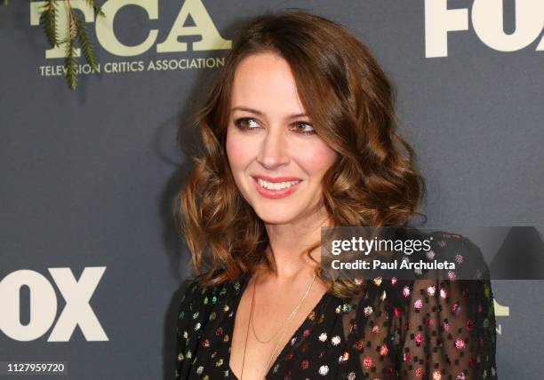 Actress Amy Acker attends the 2019 FOX Winter TCA Tour at The Fig House on February 06, 2019 in Los Angeles, California.