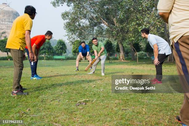 playing cricket - stock images - people playing cricket stock pictures, royalty-free photos & images