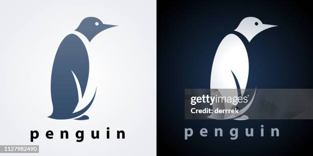 illustrations, cliparts, dessins animés et icônes de pingouin - penguin logo