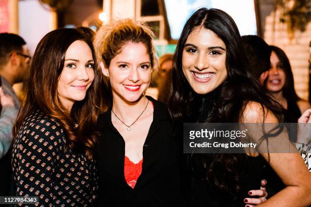 Actors Jade Harlow, Brittany Underwood and Singer/Actress Jennalyn Ponraj attend the 8th Annual LANY Mixer at Pearls on February 26, 2019 in West...