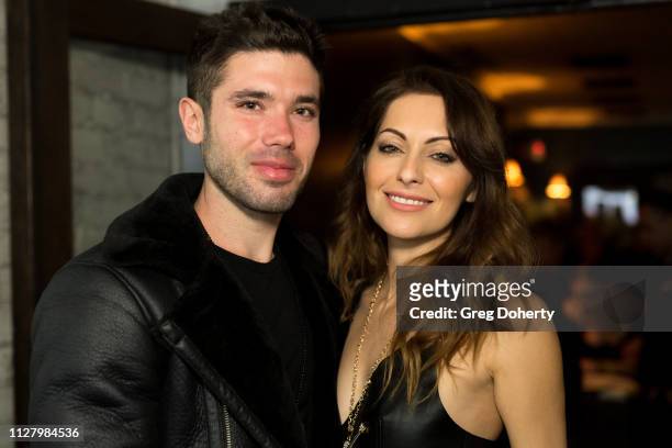 Actor/Producer Kristos Andrews and Actress Nadia Lanfranconi attend the 8th Annual LANY Mixer at Pearls on February 26, 2019 in West Hollywood,...