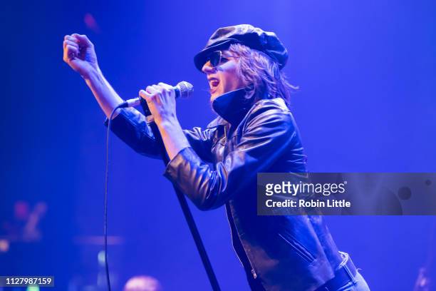 Michael D'Addario of the Lemon Twigs performs at The Roundhouse on February 27, 2019 in London, England.