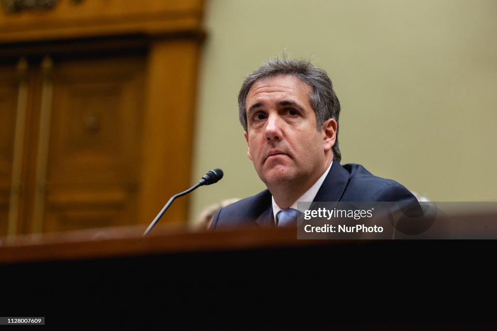 Trumps Former Lawyer Michael Cohen Testifies Before Congress