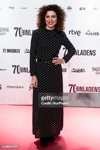 Actress Cayetana Cabezas attends the '70 Binladens' premiere at Capitol Cinema in Madrid, Spain. February 27, 2019.