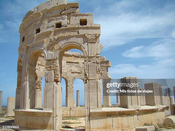 runis, leptis magna, libya - leptis magna stock pictures, royalty-free photos & images