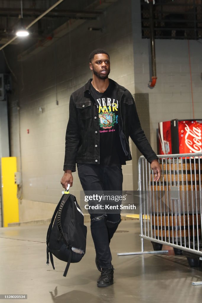 Jones Houston Rockets Terrence Jones of the Houston Rockets arrives prior to a game against ...