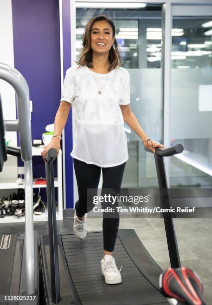 Anita Rani during training for the Comic Relief Kilimanjaro climb on February 07, 2019 in London, England.