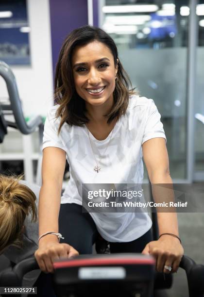 Anita Rani during training for the Comic Relief Kilimanjaro climb on February 07, 2019 in London, England.