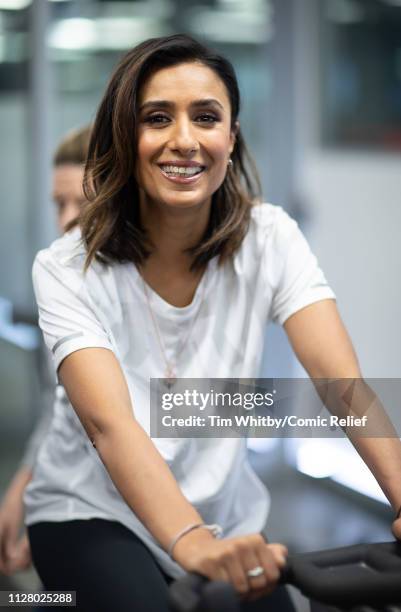 Anita Rani during training for the Comic Relief Kilimanjaro climb on February 07, 2019 in London, England.