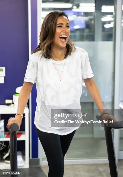 Anita Rani during training for the Comic Relief Kilimanjaro climb on February 07, 2019 in London, England.