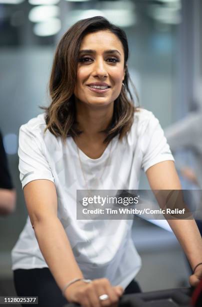 Anita Rani during training for the Comic Relief Kilimanjaro climb on February 07, 2019 in London, England.