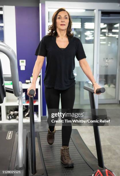 Shirley Ballas during training for the Comic Relief Kilimanjaro climb on February 07, 2019 in London, England.