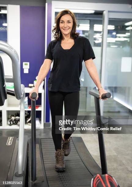 Shirley Ballas during training for the Comic Relief Kilimanjaro climb on February 07, 2019 in London, England.