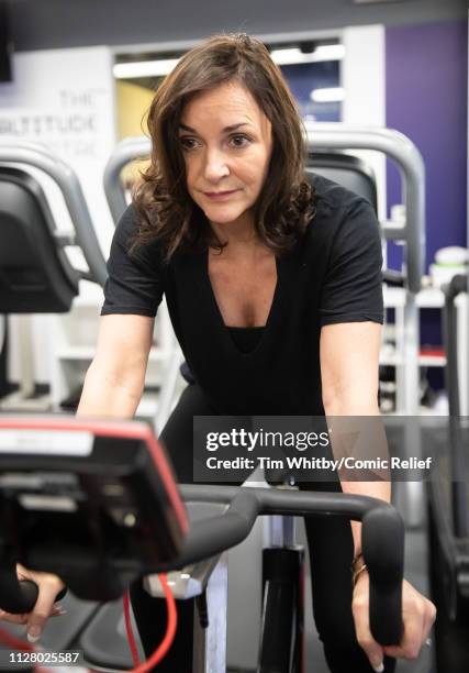 Shirley Ballas during training for the Comic Relief Kilimanjaro climb on February 07, 2019 in London, England.