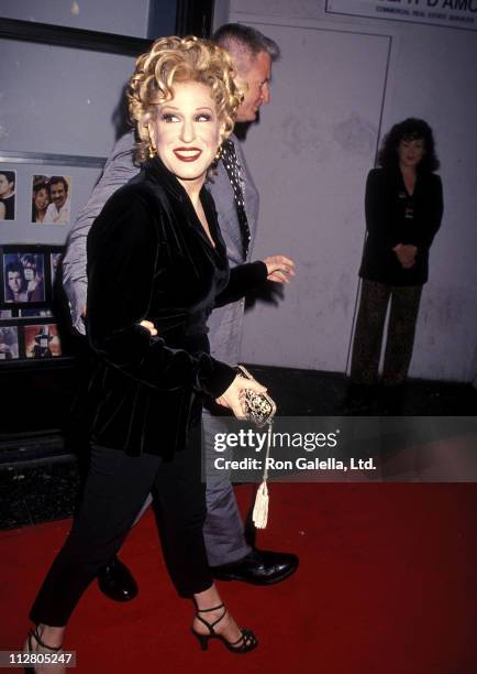 Singer Bette Midler and husband Martin von Haselberg attend the Screening of the CBS Television Movie "Gypsy" on November 1, 1993 at the El Capitan...