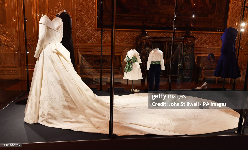 Princess Eugenie wedding dress displayed at Windsor Castle