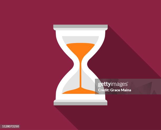 hourglass, sand timer, or sand clock measuring time - vector - sand clock vector stock illustrations