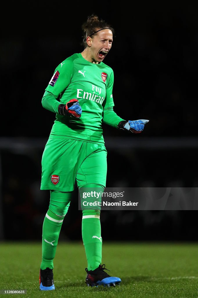 Arsenal Women v Manchester United Women  - FA WSL Cup