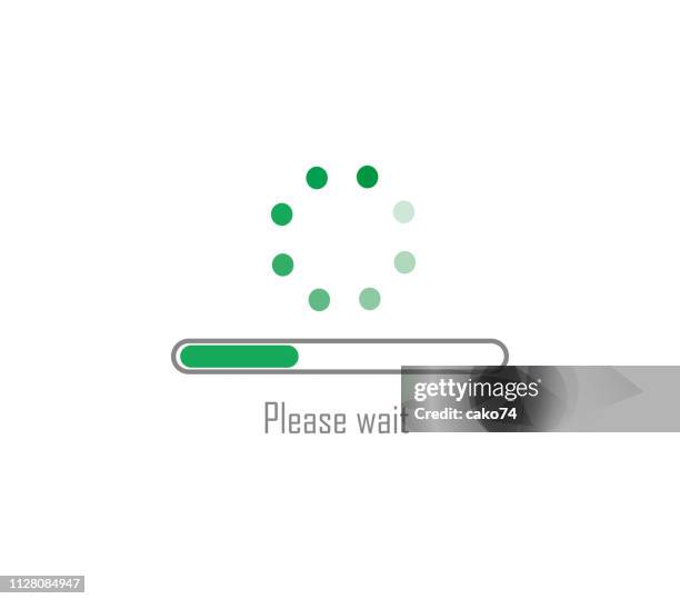 please wait loading illustration - slow internet stock illustrations