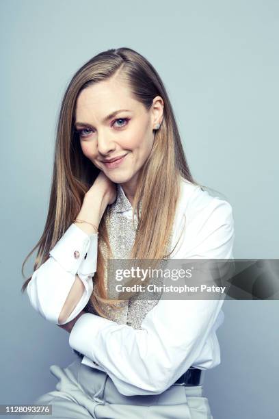 Actress Amanda Seyfried poses for a portrait on February 23, 2019 at the 2019 Film Independent Spirit Awards in Santa Monica, California.