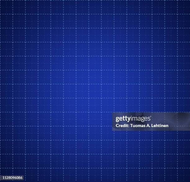 square grid on blue background - grid pattern stock pictures, royalty-free photos & images