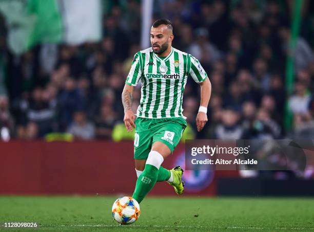 Jese Rodriguez of Real Betis in action during the Copa del Semi Final first leg match between Real Betis and Valencia CF at Estadio Benito Villamarin...