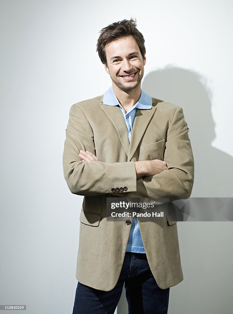 Portrait of a young man smiling