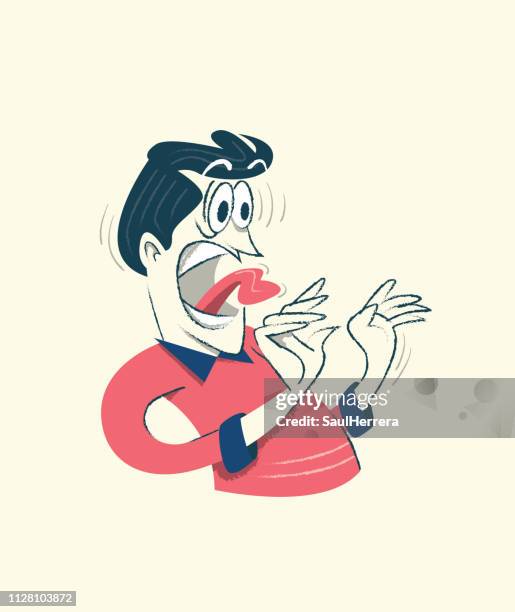 surprised man - alegre stock illustrations