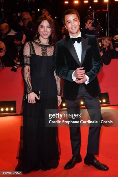Nikolai Kinski and Ina Paule Klink attend the "The Kindness Of Strangers" premiere during the 69th Berlinale International Film Festival Berlin at...