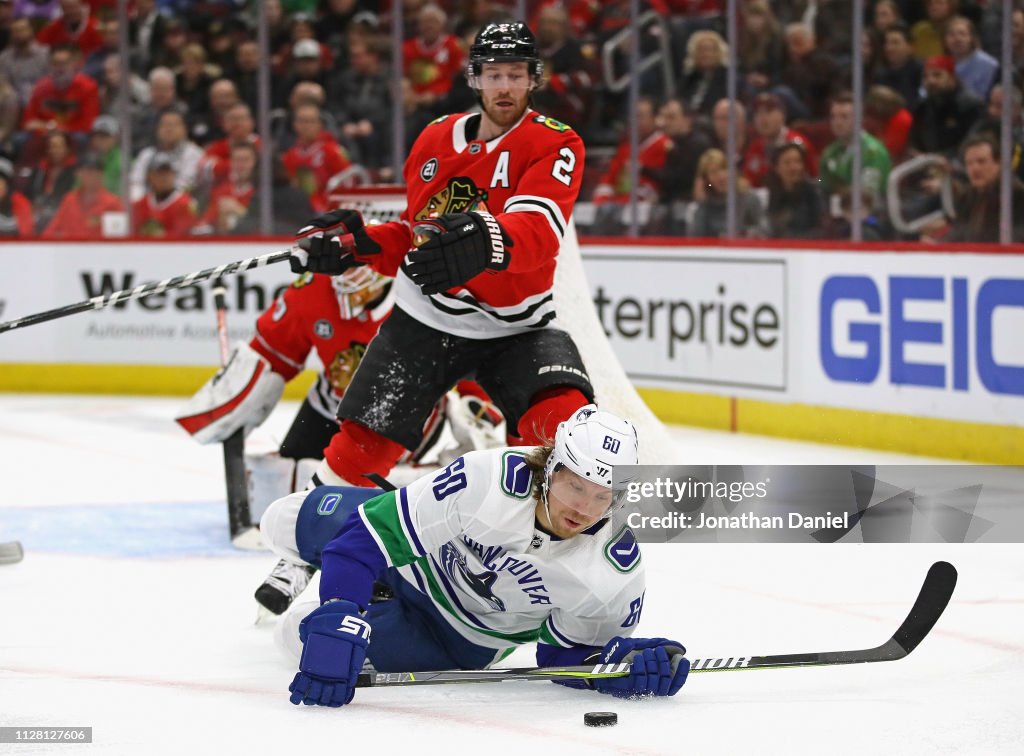 Vancouver Canucks v Chicago Blackhawks