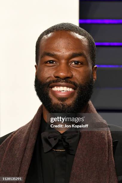 Yahya Abdul-Mateen II attends the 2019 Vanity Fair Oscar Party hosted by Radhika Jones at Wallis Annenberg Center for the Performing Arts on February...