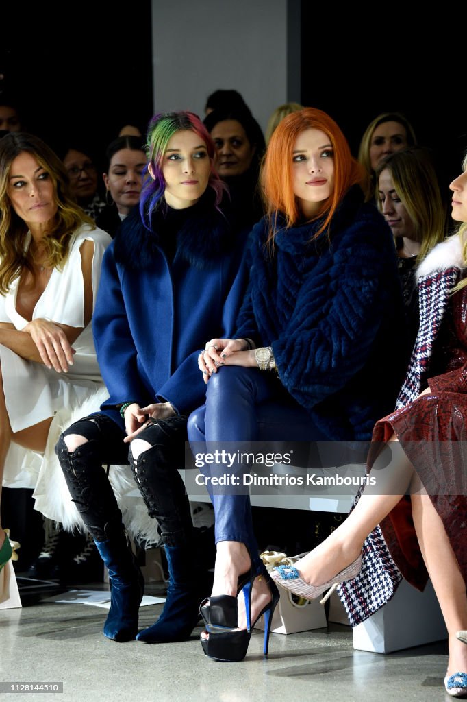 Bella Thorne attends the Elie Tahari - Front Row during New York